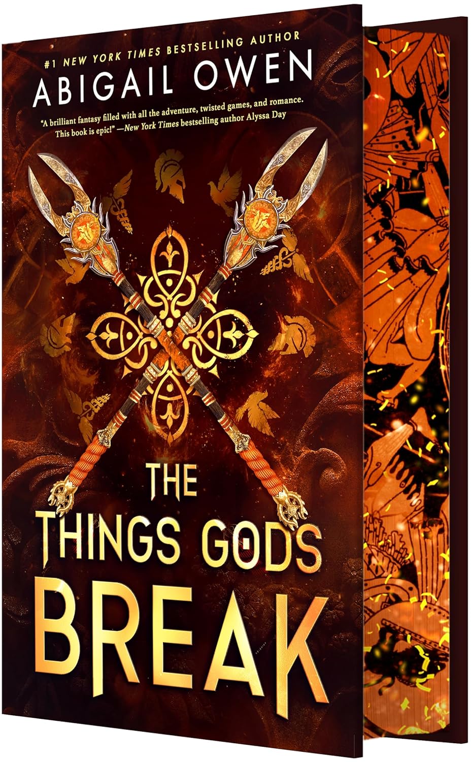 The Things Gods Break by Abigail Owen book cover – Dark Fantasy, Enemies To Lovers, Paranormal, Very High Spice romance novel