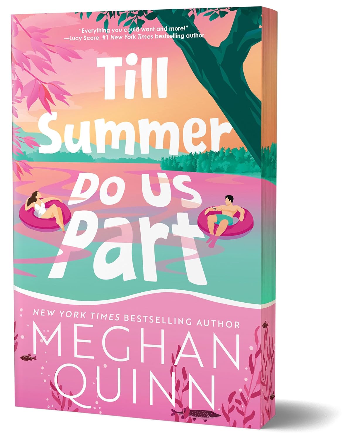 Till Summer Do Us Part (Deluxe Edition) by Meghan Quinn book cover – Contemporary Romance, Forced Proximity, Friends To Lovers, Grumpy X Sunshine, Medium Spice romance novel