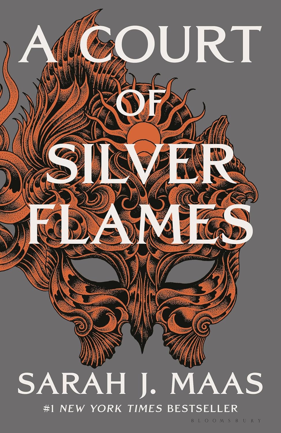 A Court of Silver Flames by Sarah J Maas book cover – Dark Fantasy, Enemies To Lovers, Fae Fantasy, Fantasy Romace, Forced Proximity, Found Family, Very High Spice, Witch/Magic romance novel