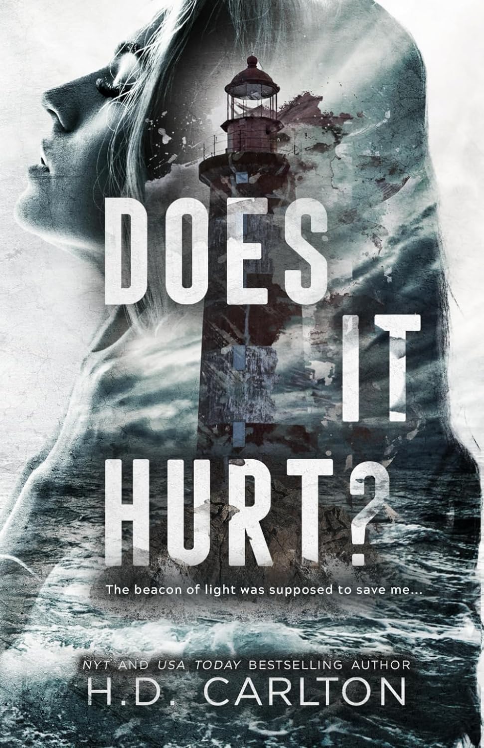 Does It Hurt? by H D Carlton book cover – Age Gap, Contemporary Romance, Enemies To Lovers, Forbidden Romance, Forced Proximity, Very High Spice romance novel