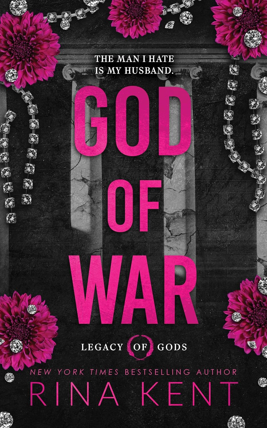God of War (Standard Edition) (Special) by Rina Kent book cover – Age Gap, Contemporary Romance, Enemies To Lovers, Forbidden Romance, Forced Proximity, Found Family, Grumpy X Sunshine, Very High Spice romance novel