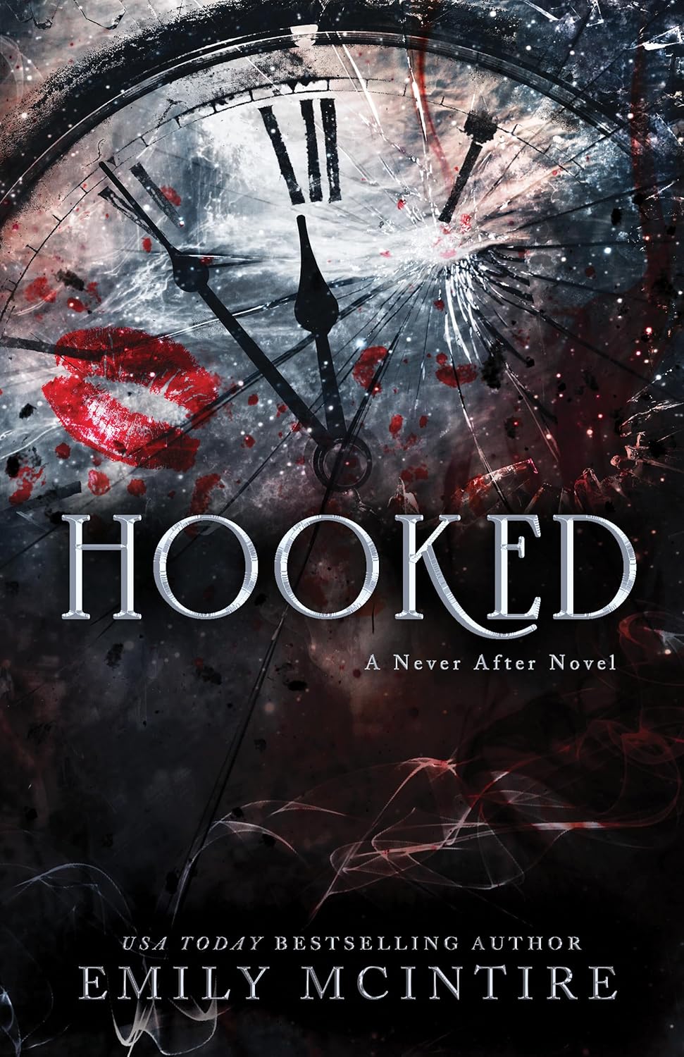 Hooked by Emily McIntire book cover – Contemporary Romance, Dark Romance, Enemies To Lovers, Forbidden Romance, Forced Proximity, Grumpy X Sunshine, High Spice romance novel