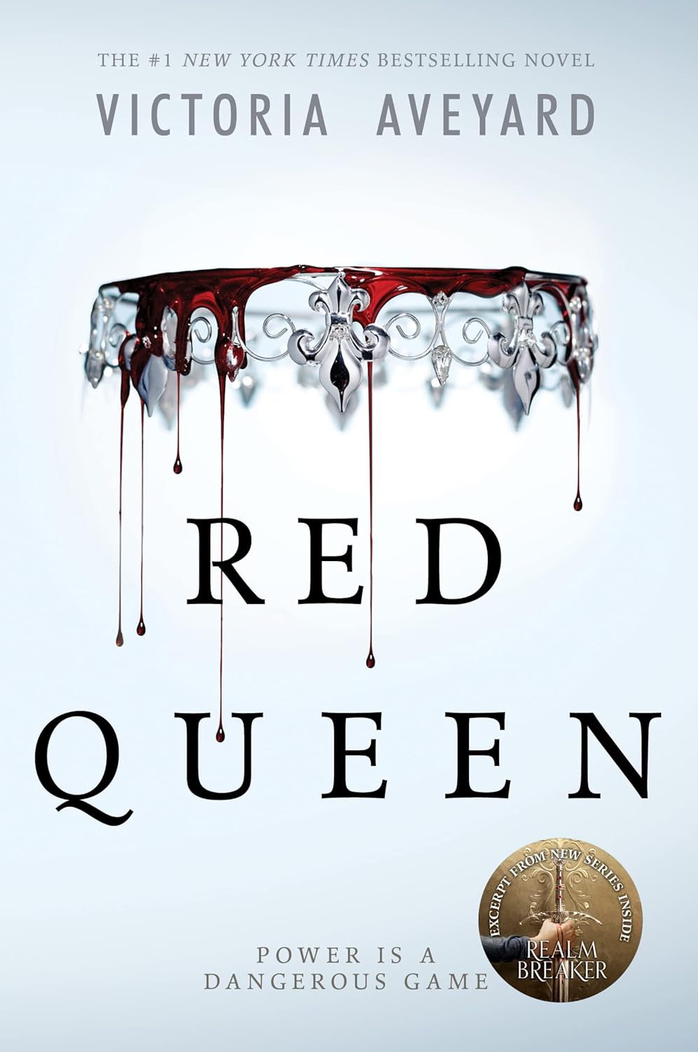 Red Queen by Victoria Aveyard book cover – Dark Fantasy, Enemies To Lovers, Fantasy Romace, High Fantasy, Low Spice, Witch/Magic romance novel