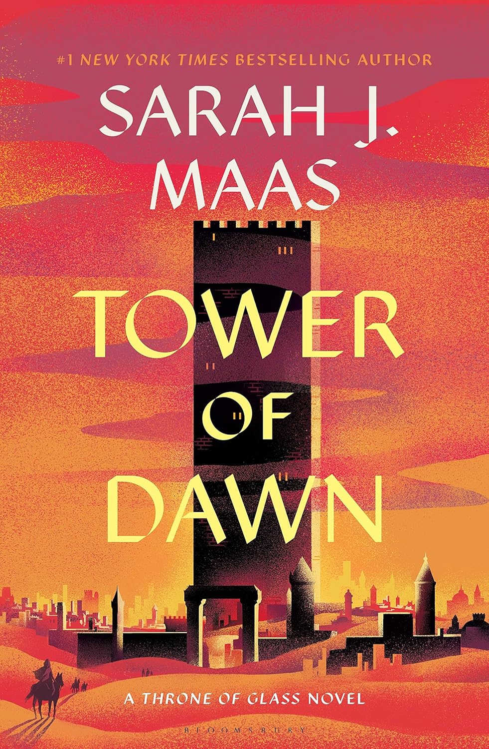 Tower of Dawn by Sarah J Maas book cover – Fae Fantasy, Fantasy Romace, High Fantasy, Low Spice, Witch/Magic romance novel