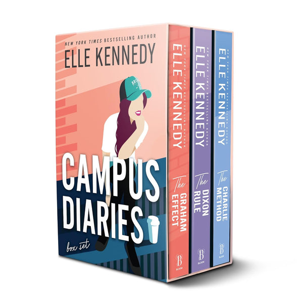 Campus Diaries Series Complete Boxed Set: The Graham Effect, the Dixon Rule, and the Charlie Method by Elle Kennedy book cover – Sports, Very High Spice romance novel