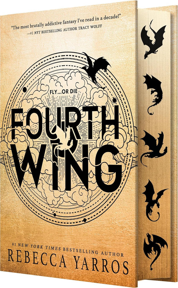 Fourth Wing (Wing and Claw Collection) by Rebecca Yarros book cover – Enemies To Lovers, High Fantasy, High Spice, Witch/Magic romance novel