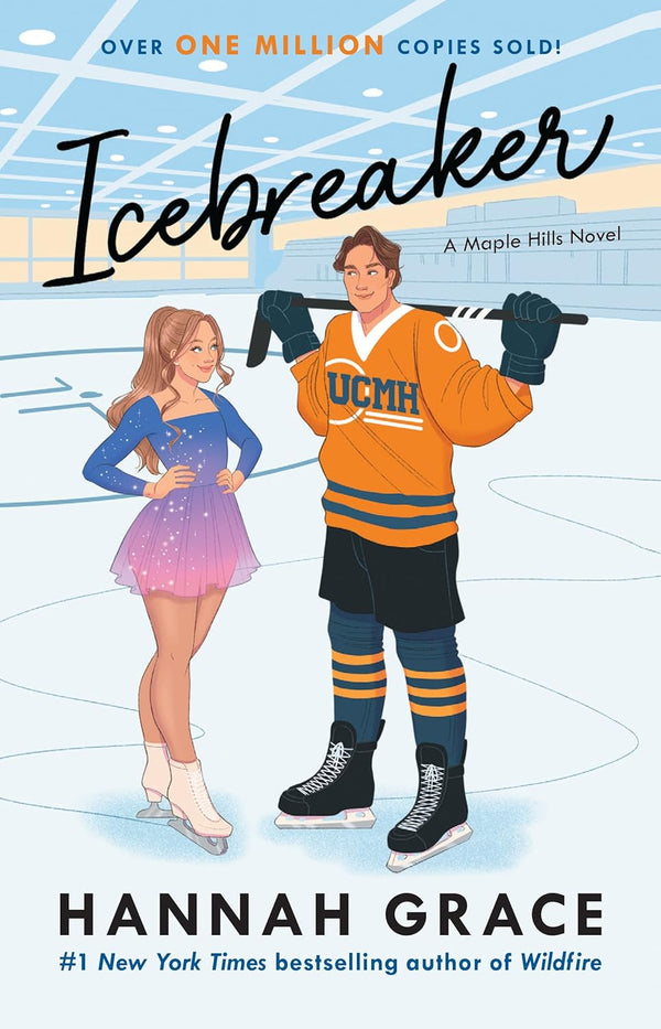 Icebreaker by Hannah Grace book cover – Enemies To Lovers, Forced Proximity, Medium Spice, Sports romance novel