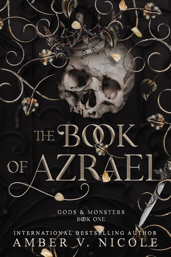 The Book of Azrael by Amber V Nicole book cover – Enemies To Lovers, High Fantasy, Very High Spice romance novel