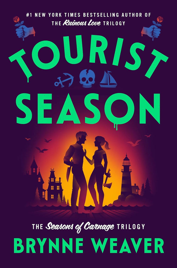 Tourist Season by Brynne Weaver book cover – Contemporary Romance, Enemies To Lovers, Forced Proximity, Small Town & Rural, Very High Spice romance novel