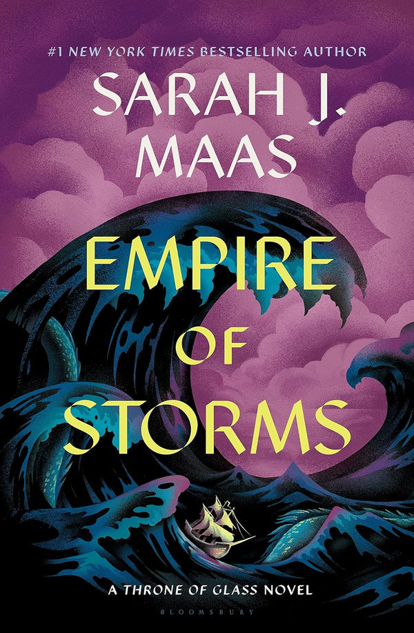 Empire of Storms by Sarah J Maas book cover – Dark Fantasy, Enemies To Lovers, Fantasy Romace, High Fantasy, High Spice, Paranormal, Witch/Magic romance novel